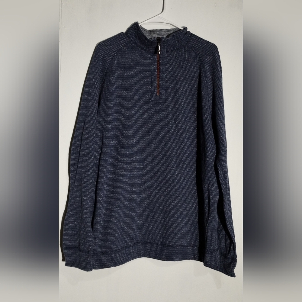 Tommy Bahama Men's Navy Blue Quarter-Zip Sweater (L)